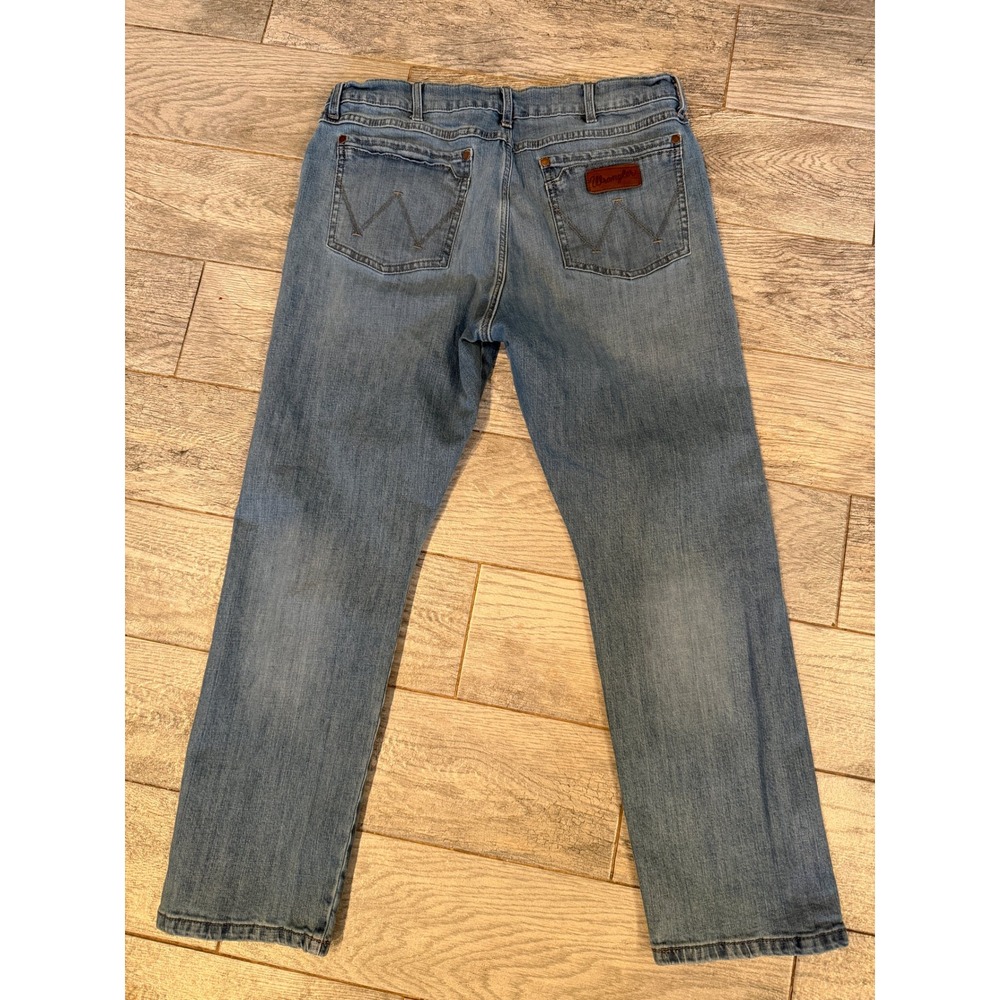 Wrangler Retro Slim Straight Jeans Mens 36x30 Western 1088MWZJK Denim 36 x 30